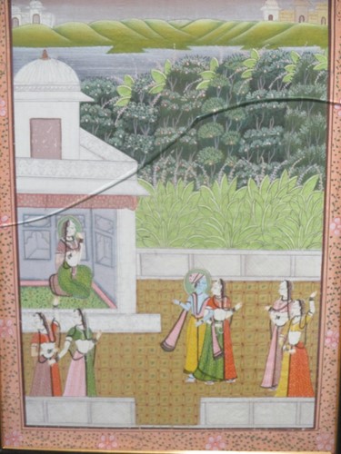 Lot 608 - Mughal school, circa 1850-1900, A Court scene,...