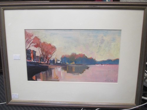 Lot 603 - Patrick Gibbs (contemporary) The Thames at...