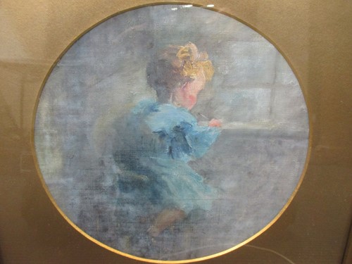 Lot 495 - An early 20th century oil study of a young...
