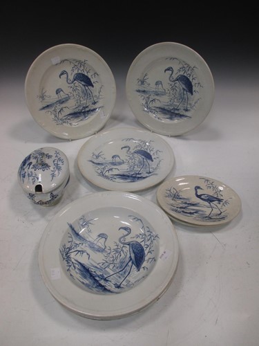 Lot 221 - Late Victorian Powell Bishop & Stonier blue...