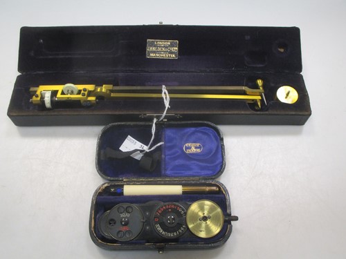 Lot 41 - A cased Planimeter by Halden of Manchester and...