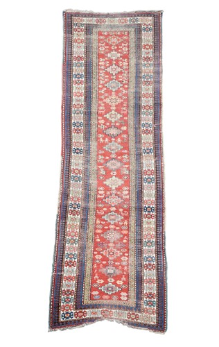 Lot 405 - A Kazak runner, circa 1900