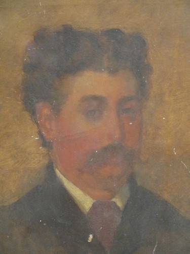 Lot 492 - Louise Corneau. Portrait of a gentleman c.1900,...