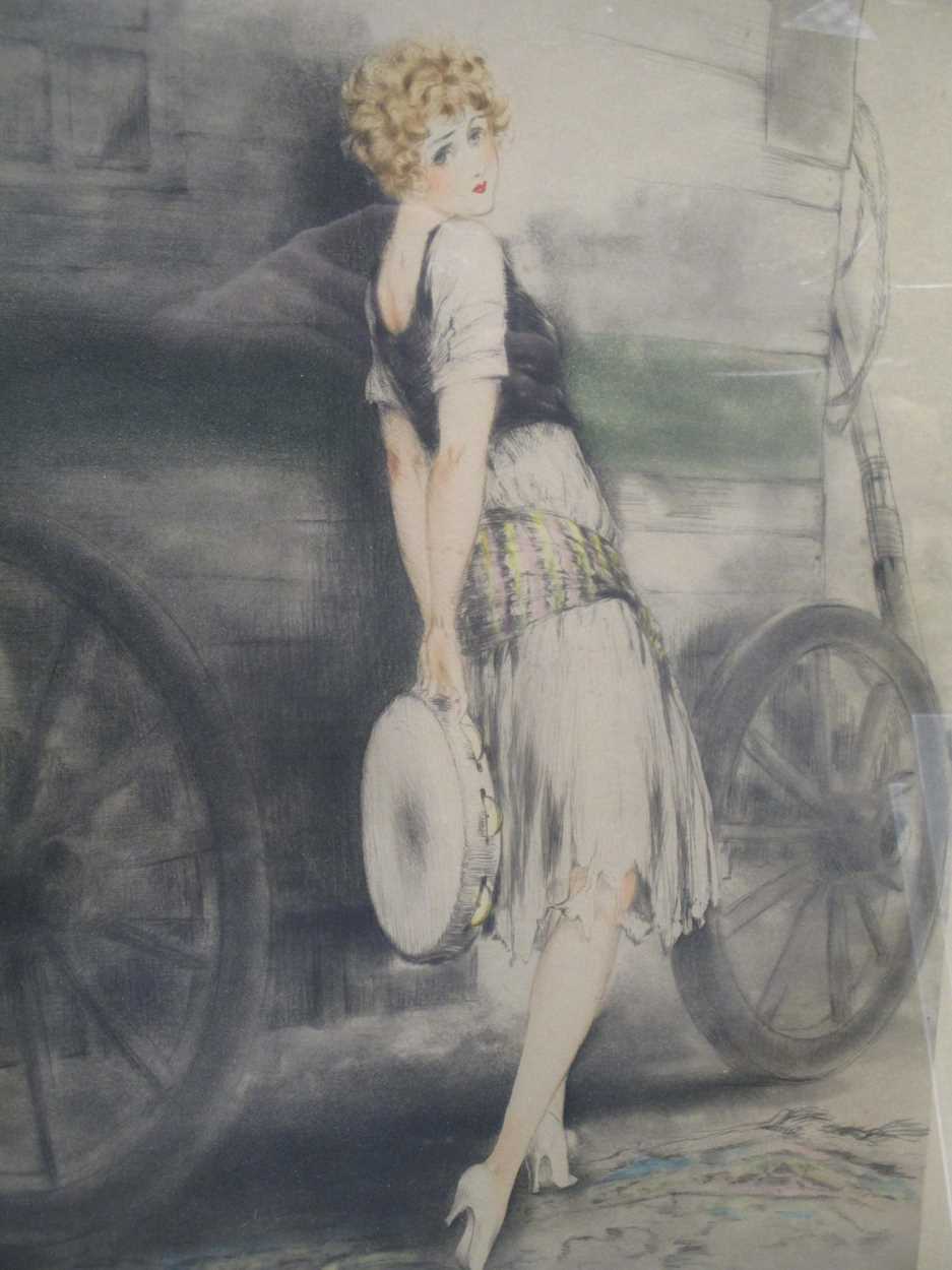 Lot 267 - Louis Icart (French 1888-1950) An elegant lady...