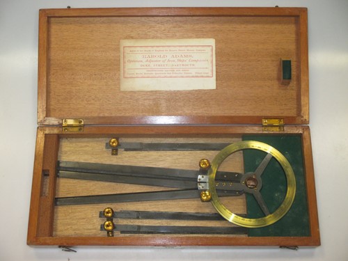 Lot 358 - A Hughes & Son brass drawing instrument,...
