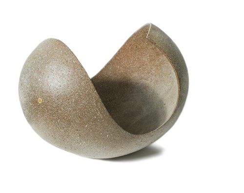 Lot 44 - Peter Fluck (British, born 1941), abstract stoneware bowl, 2005