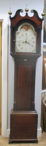 Lot 602 - A Scottish 19th century mahogany longcase...