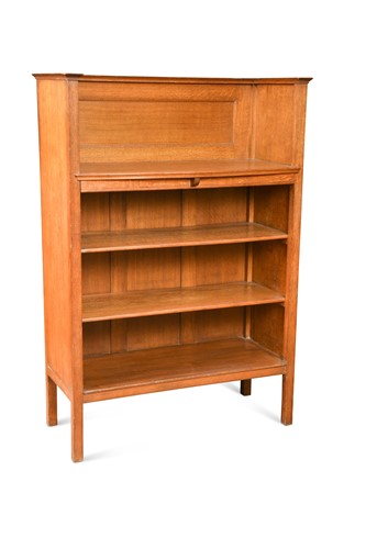 Lot 148 - A Heal's Arts & Crafts oak bookcase