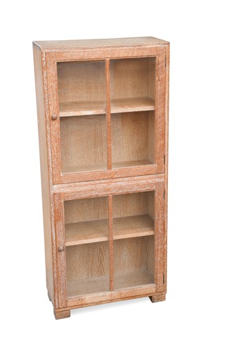 Lot 162 - A Heal's limed oak "unit" bookcase