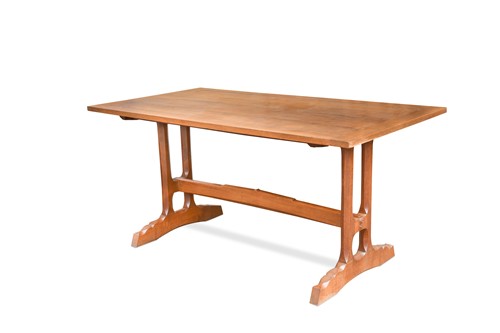 Lot 150 - After Arthur Romney Green, a Cotswold School oak refectory dining table