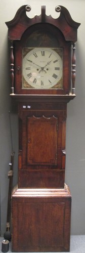 Lot 611 - A 19th century loncase clock by James Whytie,...