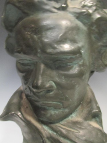 Lot 354 - A plaster bust of Ludwig van Beethoven, approx...