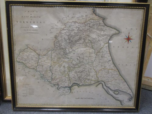 Lot 583 - Cary, A Map of East Riding, Yorkshire 1805,...