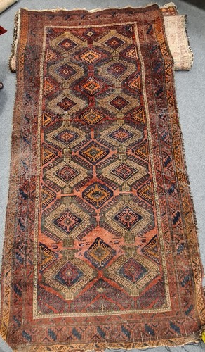 Lot 178 - A Belushi Kelly, 233 x 114cm; another rug, 181...