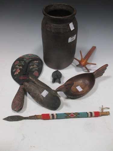 Lot 238 - A group of tribal/ethnic decorative objects,...