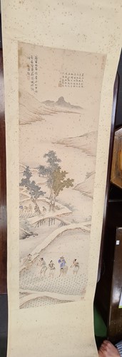 Lot 195 - A Chinese scroll painting, 19th/20th century,...