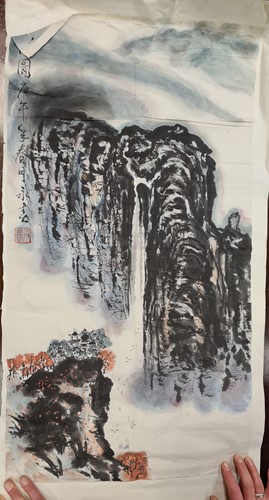 Lot 201 - Follower of Qian Songyan: A Chinese scroll...