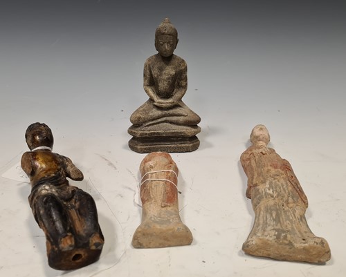 Lot 202 - A Chinese carved wood, lacquered and gilt...