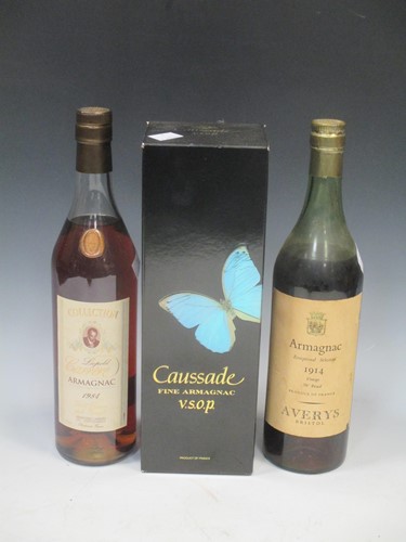 Lot 250 - Armagnac 1914, Averys of Bristol bottled;...