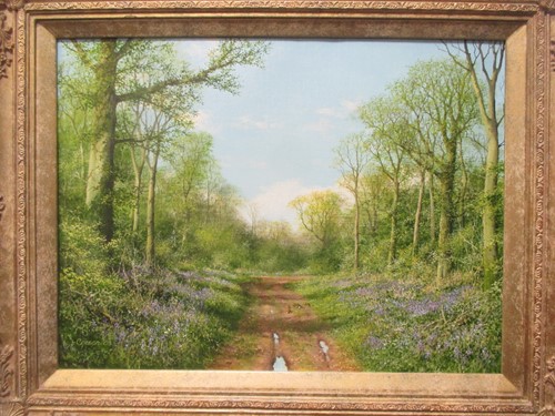 Lot 253 - Caesar Smith, a pair of woodland scenes, oils...