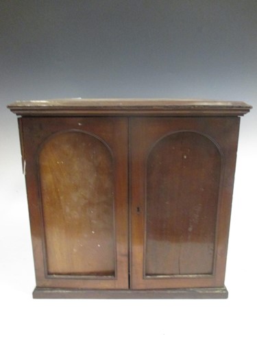 Lot 491 - A Victorian mahogany collector's cabinet of...