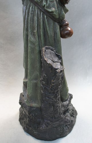 Lot 21 - Johann Maresch, a pair of Austrian painted terracotta Moorish figures