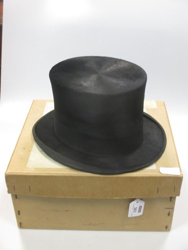 Lot 363 - A silk top hat by Scott & Co, London