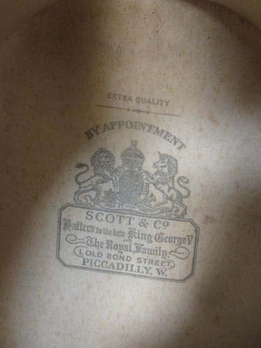 Lot 363 - A silk top hat by Scott & Co, London