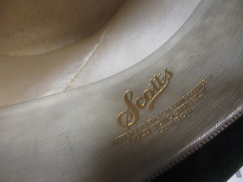 Lot 363 - A silk top hat by Scott & Co, London