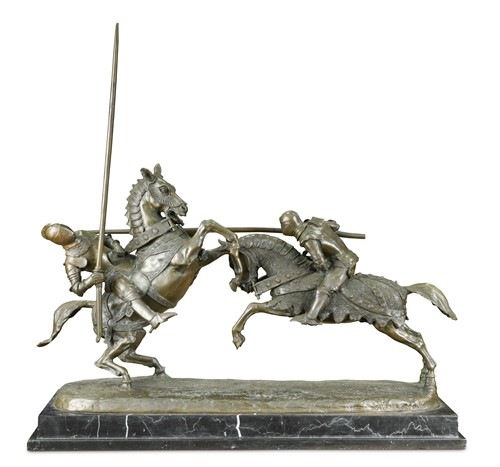 Lot 428 - Alfred-Emile O'Hara Nieuwerkerke (French 1811-1892), The Death of the Duke of Clarence, bronze