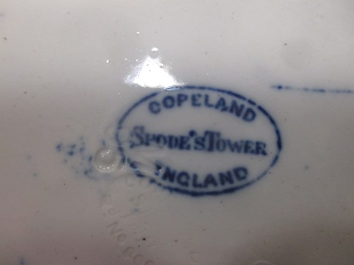 Lot 69 - A large Copeland Spode blue and white transfer...