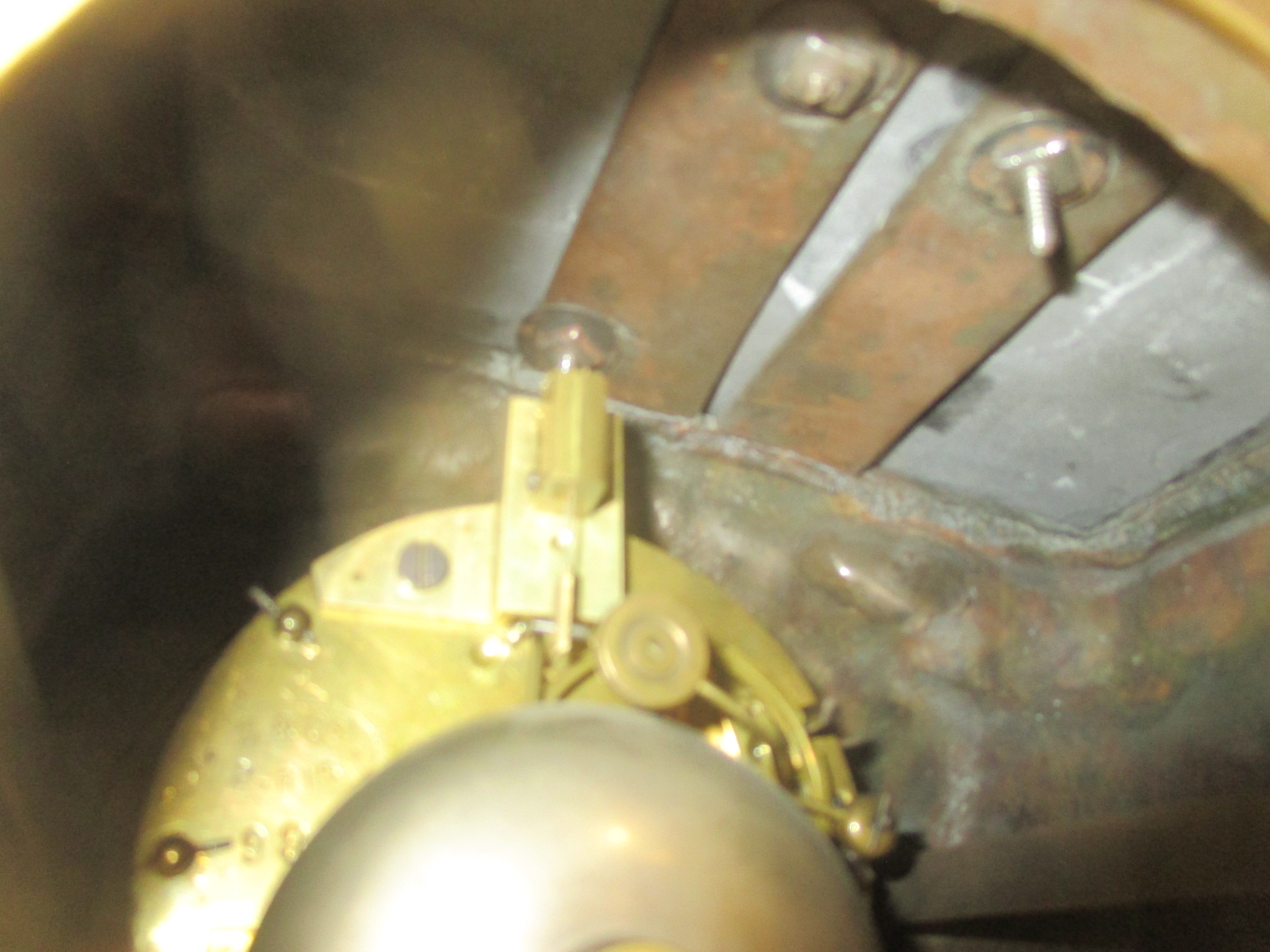 Lot 34 A bronze mantel clock with figural mounts,