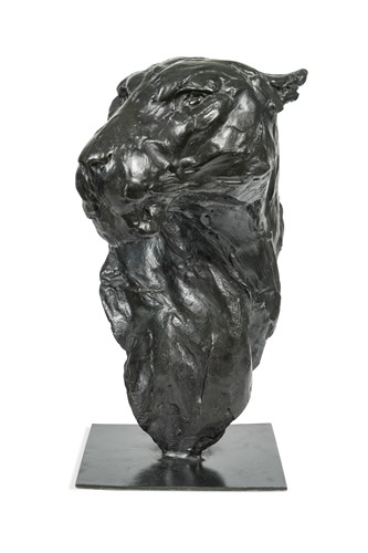 Lot 70 - Dylan Lewis (South African, born 1964), Leopard Head, 1997