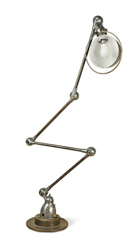 Lot 198 - A Jieldé vintage industrial machinist's anglepoise desk lamp