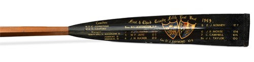 Lot 441 - A Cambridge College commemorative oar by E. Ayling & Sons