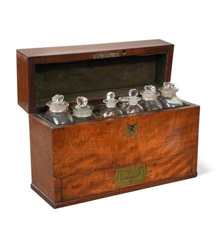 Lot 400 - A Victorian mahogany domestic medicine chest