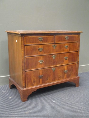 Lot 551 - An 18th century and later walnut and banded...