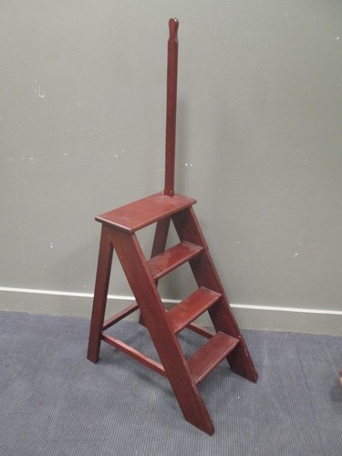 Lot 428 - Mahogany reproduction library steps