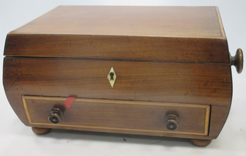 Lot 48 - An early Victorian sarcophagus mahogany work...