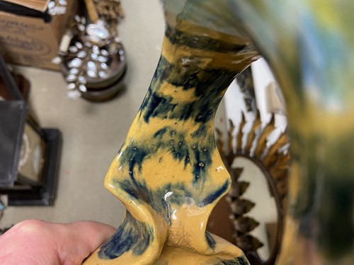 Lot 24 - Pierre-Adrien Dalpayrat (French, 1844-1910), an Art Nouveau stoneware ewer