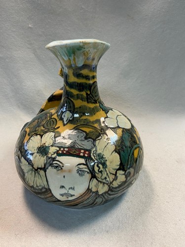 Lot 24 - Pierre-Adrien Dalpayrat (French, 1844-1910), an Art Nouveau stoneware ewer