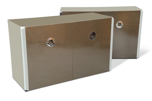 Lot 203 - Willy Rizzo for Mario Sabot, a pair of side cabinets, 1972