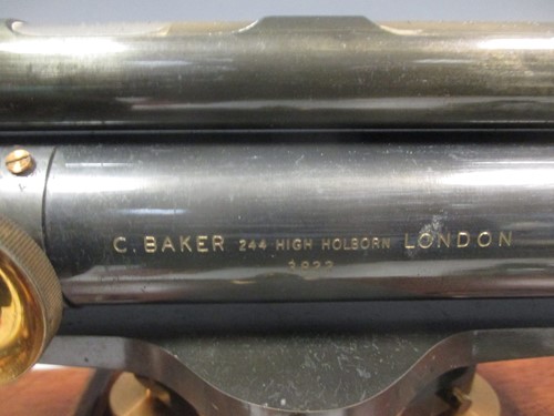 Lot 4 - A Charles Baker, London, surveyor's level,...