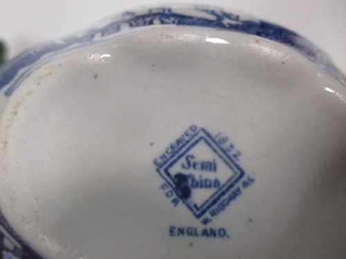 Lot 3 - A child's willow pattern part teaset, a German...