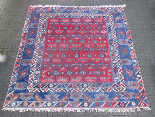 Lot 647 - A large geometric design Turkish eastern...