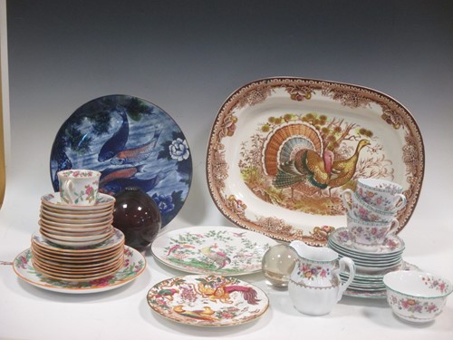 Lot 67 - An Imari cheese dish and cover and various...