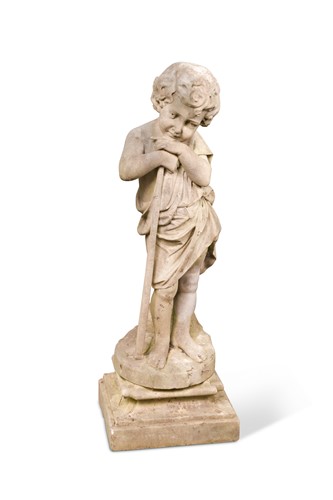 Lot 473 - A marble figure of a child, 19th century