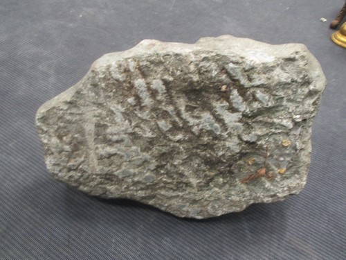 Lot 434 - A carved granite figure of a frog, 49cm high,...