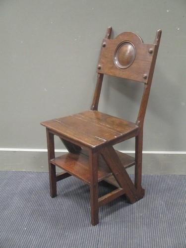 Lot 479 - Victorian metamorphic library chair