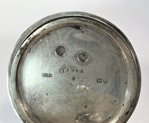 Lot 223 - S. Lichtenstein, Manchester - A Victorian silver 'Goliath' open faced chronograph pocket watch and chain